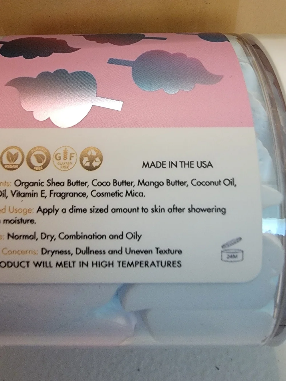 Cotton Candy Whipped Body Butter.